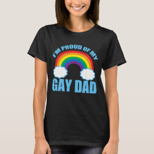 Jag är stolt över Pridet My Gay Pappa HBT TQ Far T Shirt