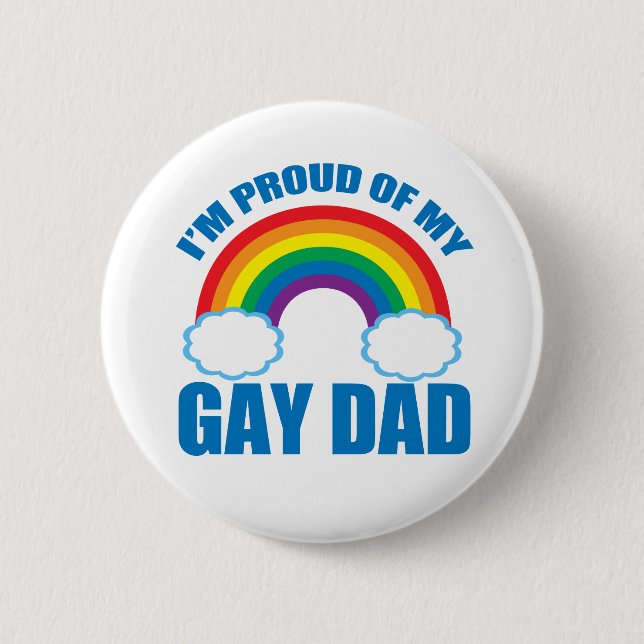 Jag är stolt över Pridet My Gay Pappa HBT TQ Fars  Knapp (Framsida)