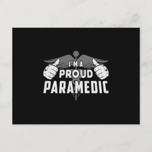 Jag är stolt över Sjukvårdare Ambulance EMS EMT Ai Vykort