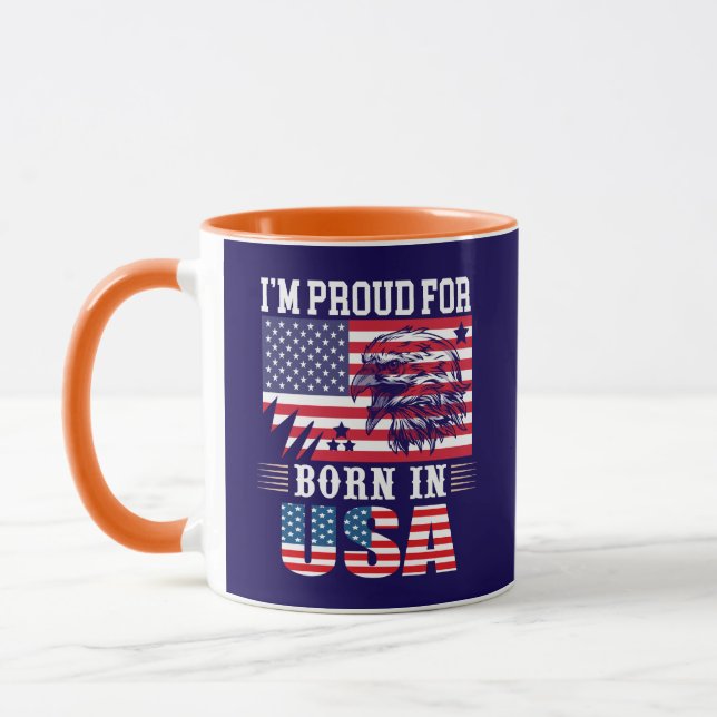Jag är stolz född i USA-62974 Mugg (Vänster)