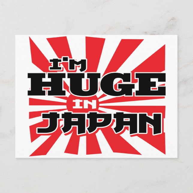 Jag är stor i Japan Vykort (Framsida)