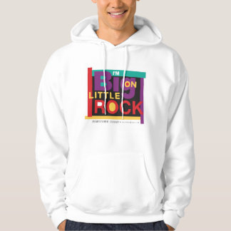 Jag är stor på Little Rock 90's Hoodie