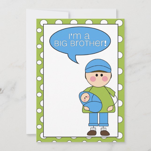 Jag är storebror (pojke). meddelande (Framsida)