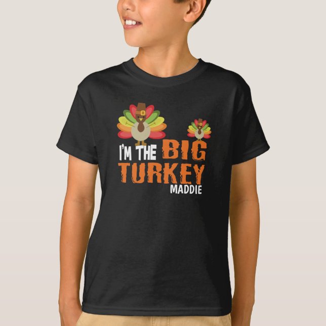 Jag är storebror till den stora thanksgivingen. t shirt (Framsida)