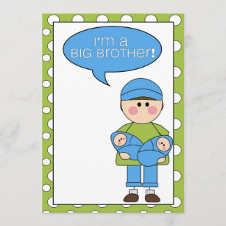 Jag är storebror (tvillingbröder). meddelande