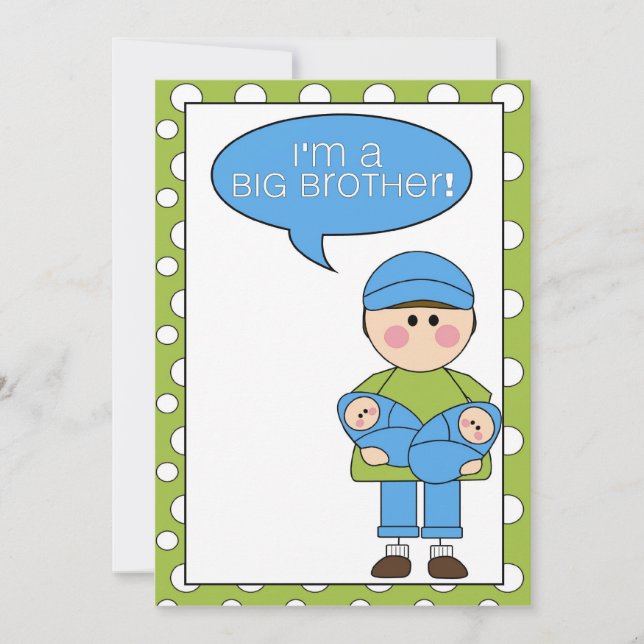 Jag är storebror (tvillingbröder). meddelande (Framsida)