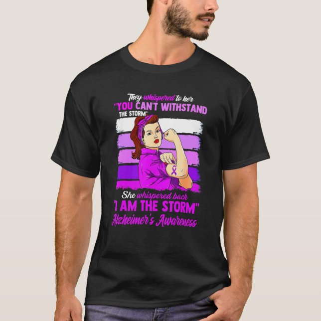 Jag är Storm Alzheimers medvetandegörare Kvinnor T Shirt (Framsida)
