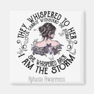 Jag är Storm Aphasia Awareness Magnet