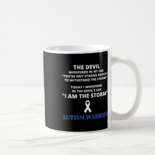 Jag är Storm Autism Warrior Autism Awareness 1 Kaffemugg