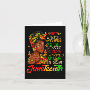 Jag är Storm Black Women Black History Month Kort
