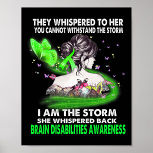Jag är Storm Brain Disabilities Awareness Poster