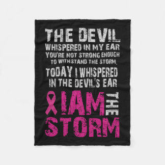 Jag är Storm Breast Cancer Awareness Comfort Fleecefilt