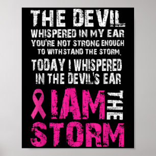 Jag är Storm Breast Cancer Awareness Poster