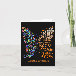 Jag är Storm Butterfly Leukemia Blood Cancer Awa Kort