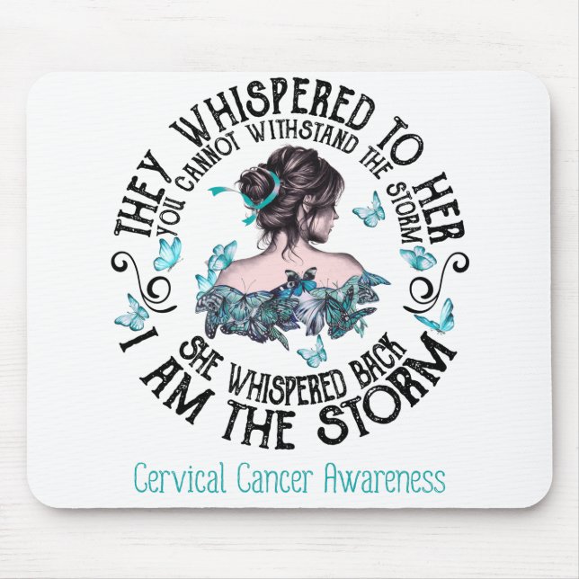 Jag är Storm Cervical Cancer Awareness Musmatta (Framsidan)