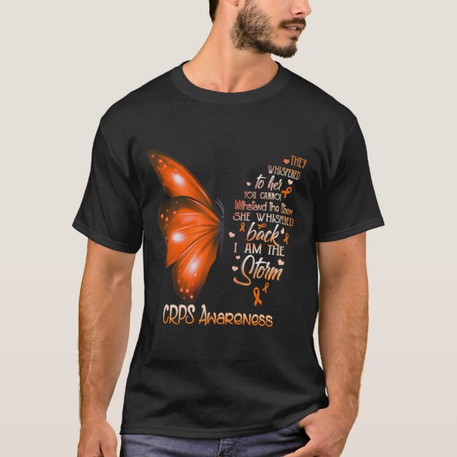 Jag är Storm Crps Awareness Butterfly T Shirt (Framsida)