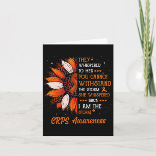 Jag är Storm Crps Awareness Month Warrior Orange Kort