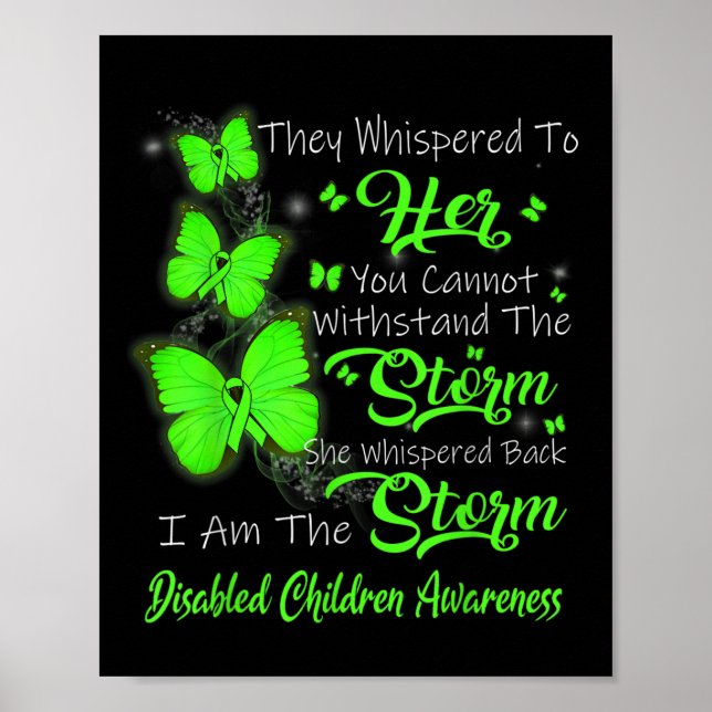 Jag är Storm Disabled Children Awareness Poster (Framsidan)