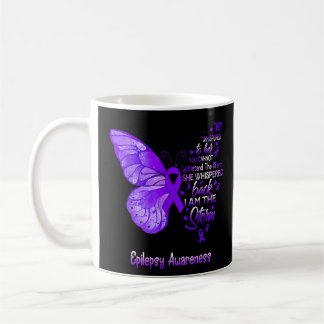 Jag är Storm Epilepsy Awareness Butterfly Kaffemugg