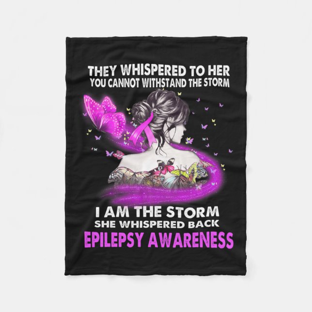 Jag är Storm Epilepsy-medvetenheten Fleecefilt (Framsidan)