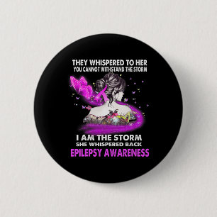 Jag är Storm Epilepsy-medvetenheten Knapp
