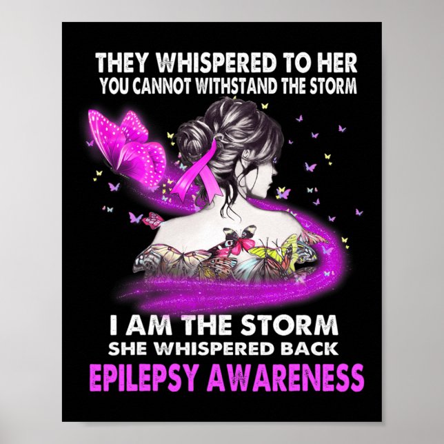 Jag är Storm Epilepsy-medvetenheten Poster (Framsidan)