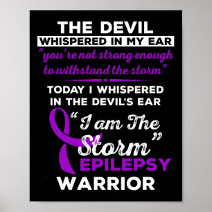 Jag är Storm Epilepsy Warrior Poster