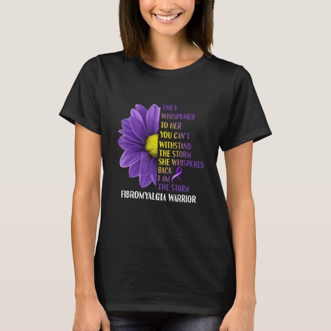 Jag är Storm Fibromyalgia Warrior T Shirt (Framsida)