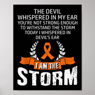 Jag är Storm Leukemia-medvetandet Poster