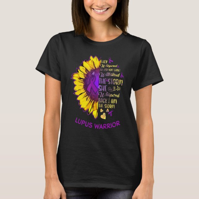 Jag är Storm Lupus Warrior SunBlomus Medveten T Shirt (Framsida)