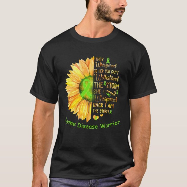 Jag är Storm Lyme Disease Warrior T Shirt (Framsida)