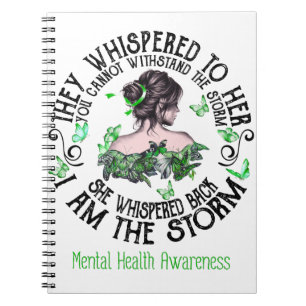 Jag är Storm Mental Health Awareness Anteckningsbok