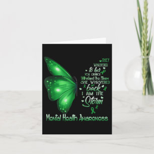 Jag är Storm Mental Health Awareness Butterfly Kort