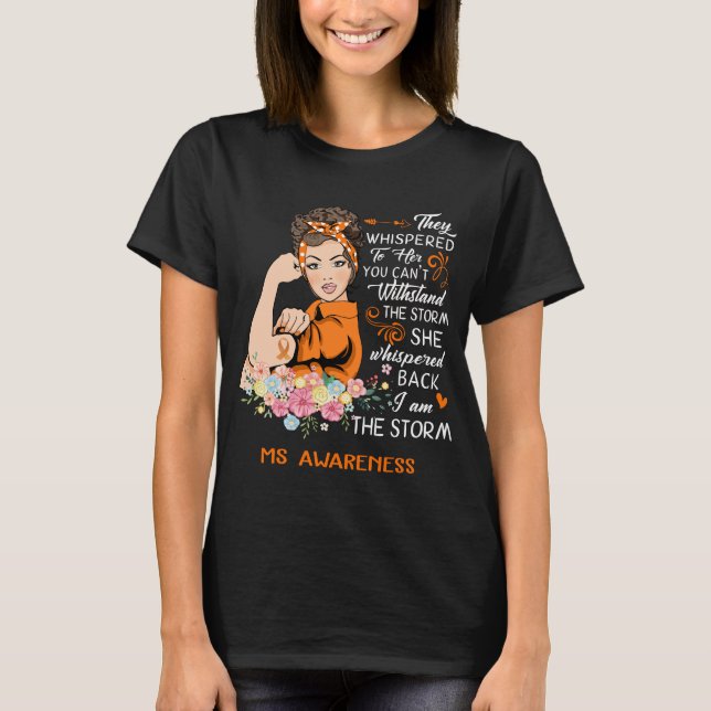 Jag är Storm MS-medvetandet T Shirt (Framsida)