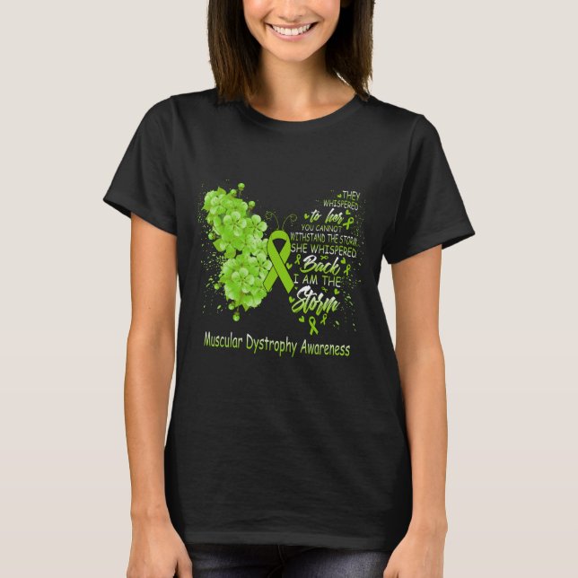 Jag är Storm Muscular Dystrophy Awareness T Shirt (Framsida)