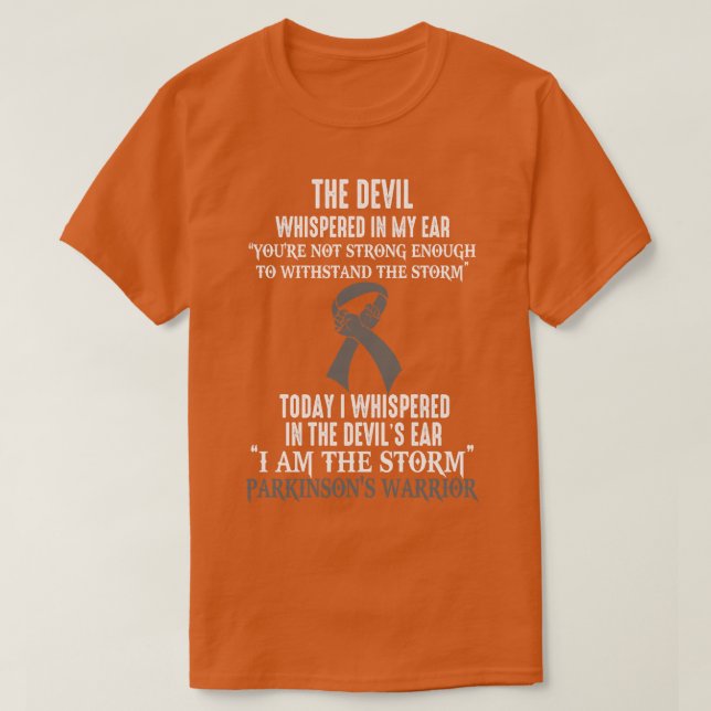 Jag är Storm Parkinsons Awareness Warrior T Shirt (Design framsida)