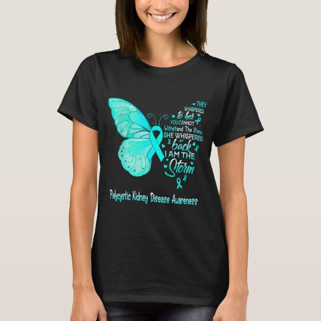 Jag är Storm Polycystic Nidney Disease T Shirt (Framsida)