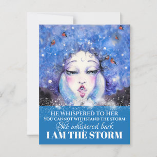 JAG ÄR STORM POSTCARD VYKORT