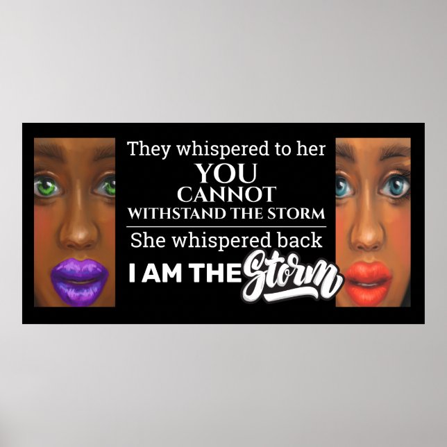 Jag är Storm Poster (Framsidan)