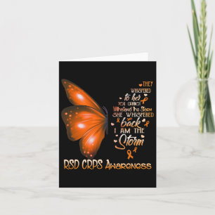 Jag är Storm RSD Crps Awareness Butterfly Kort