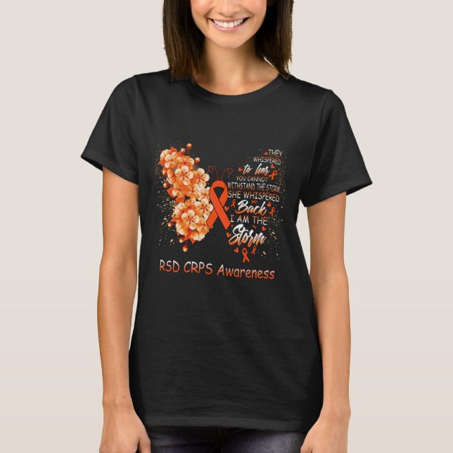 Jag är Storm RSD CRPS Awareness Butterfly T Shirt (Framsida)