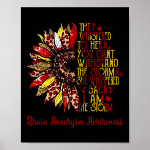 Jag är Storm Solros Leopard Brain Aneurysm Krig Poster