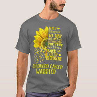 Jag är Storm Strong Childness Cancer Warrior Sunf T Shirt