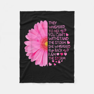 Jag är Storm Strong Women Breast Cancer Warrior P Fleecefilt