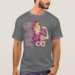 Jag är Storm Strong Women Breast Cancer Warrior P T Shirt