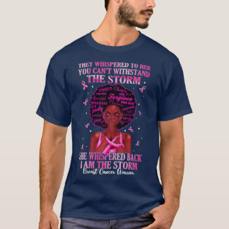 Jag är Storm Strong Women Breast Cancer Warrior P T Shirt