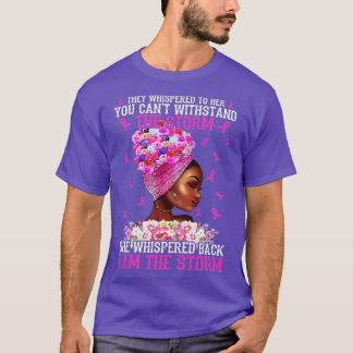 Jag är Storm Strong Women Breast Cancer Warrior P T Shirt