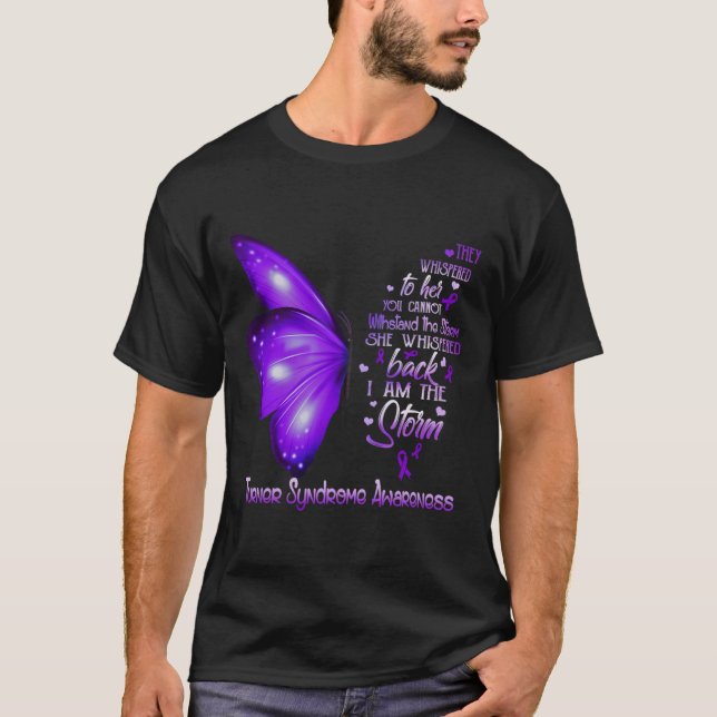 Jag är Storm Turner Syndrome Awareness Butterfly T Shirt (Framsida)