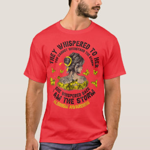Jag är stormen Albinism Awareness Golden Woman T Shirt