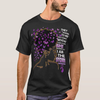 Jag är stormen Black Woman Domestic Violence Medve T Shirt